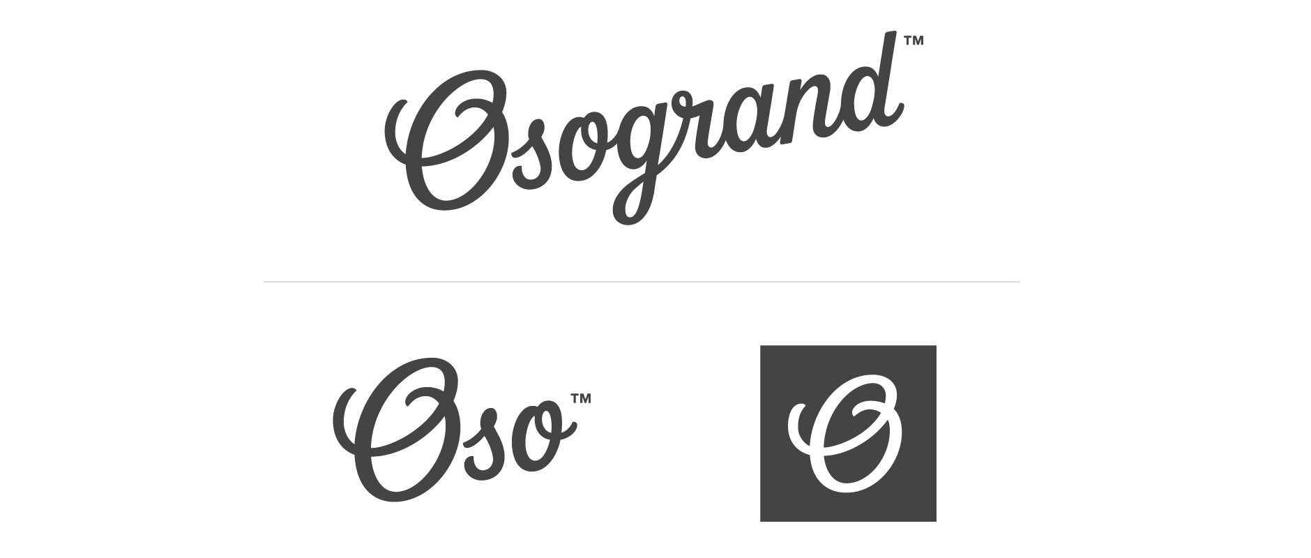 Claire Coullon // Osogrand Clothing Co. logo